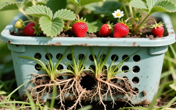种草莓的筐下面是否要弄个小洞口子吗,草莓种植筐底部要留洞吗? 种草莓的筐下面是否要弄个小洞口子吗