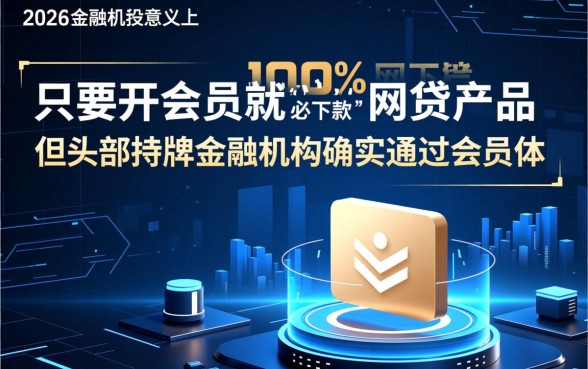 2026年开会员必下款的网贷是什么