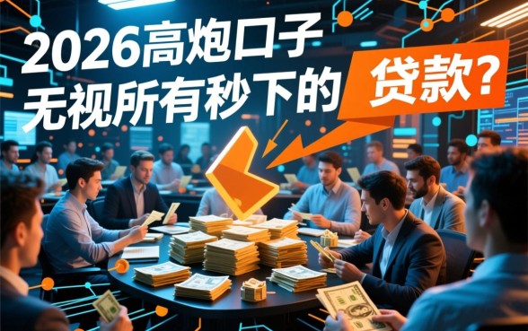 2026高炮口子无视所有秒下的贷款是真的吗