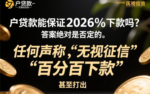 黑户贷款真的能保证2026