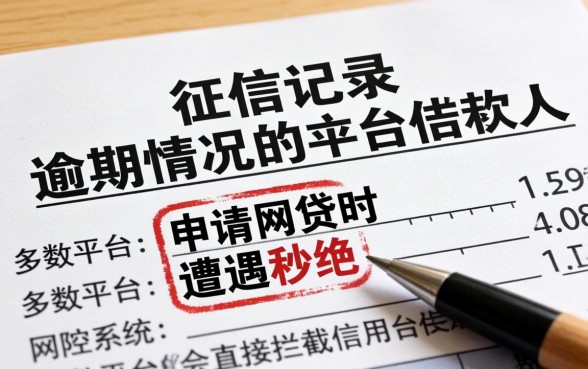 征信有逾期网贷秒拒还能申请