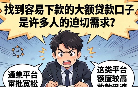容易下款的大额贷款口子 容易下款的大额贷款口子