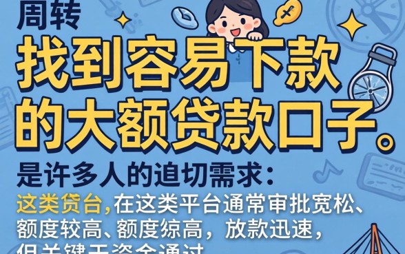 容易下款的大额贷款口子 容易下款的大额贷款口子