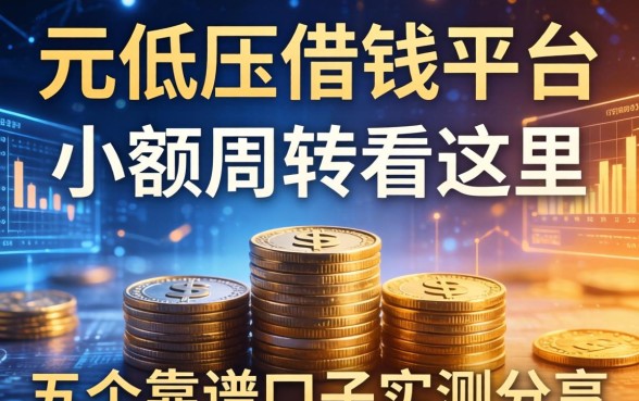 深度解析元低压借钱平台：小额周转看这里，五个靠谱口子实测分享