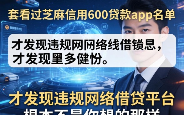 我看过芝麻信用600贷款app名单，才发现违规网络借钱平台根本不是你想的那样