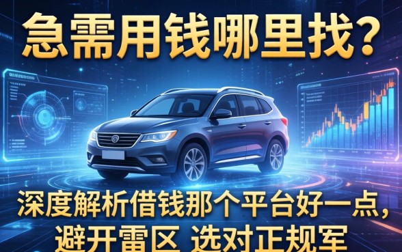 急需用钱哪里找？深度解析借钱那个平台好一点，避开雷区选对正规军