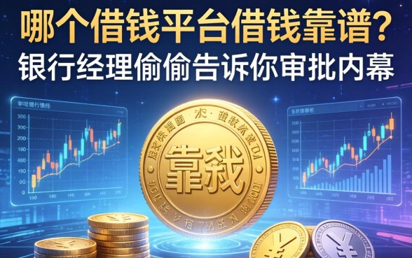 哪个借钱平台借钱靠谱？银行经理偷偷告诉你审批内幕