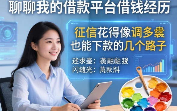 聊聊我的借款平台借钱经历：征信花得像调色盘也能下款的几个路子
