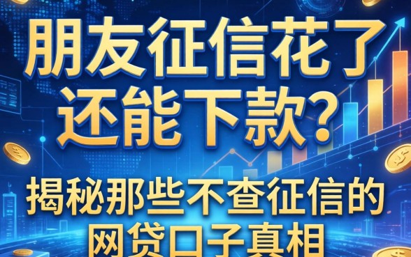 朋友征信花了还能下款？揭秘那些不查征信的网贷口子真相