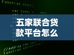 五家联合贷款平台怎么样？真实评测+避坑指南