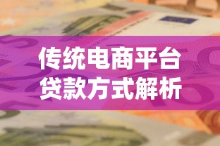 传统电商平台贷款方式解析：商家资金周转必看指南