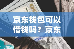 京东钱包可以借钱吗？京东金融借款额度、利率及申请流程详解