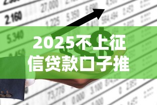 2025不上征信贷款口子推荐
