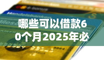 2025黑口子贷款app大全