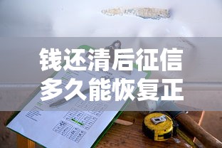 钱还清后征信多久能恢复正常 钱还清后征信多久能恢复正常