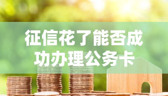 征信花了能否成功办理公务卡