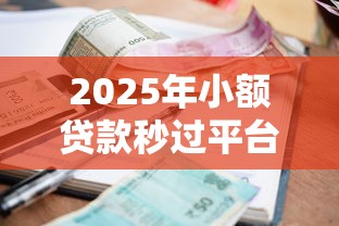 2025年小额贷款秒过平台推荐 2025年小额贷款秒过平台推荐