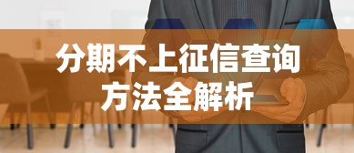 分期不上征信查询方法全解析