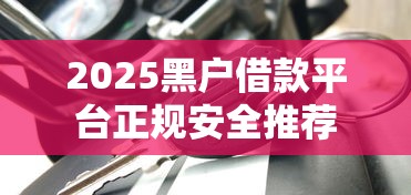 2025黑户借款平台正规安全推荐