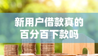 新用户借款真的百分百下款吗