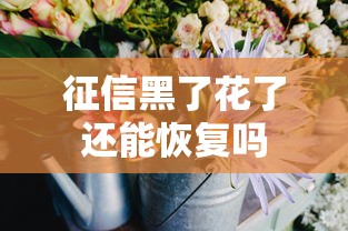 征信黑了花了还能恢复吗
