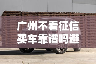 广州不看征信买车靠谱吗避坑指南