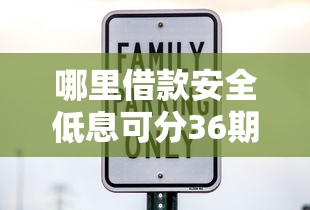 哪里借款安全低息可分36期