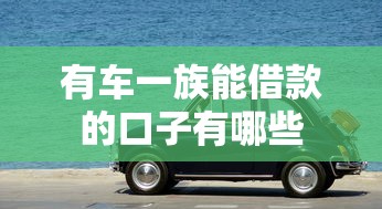 有车一族能借款的口子有哪些 有车一族能借款的口子有哪些