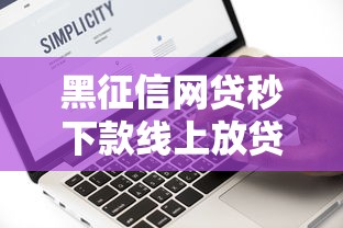 黑征信网贷秒下款线上放贷快速到账
