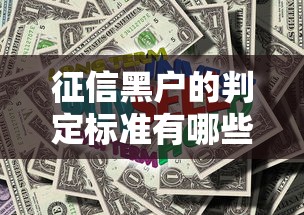 征信黑户的判定标准有哪些