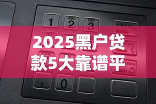 2025黑户贷款5大靠谱平台实测