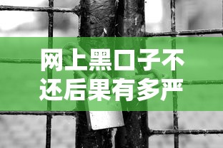 网上黑口子不还后果有多严重