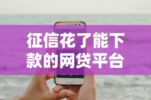 征信花了能下款的网贷平台
