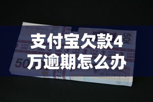 支付宝欠款4万逾期怎么办