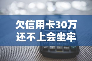欠信用卡30万还不上会坐牢吗 欠信用卡30万还不上会坐牢吗