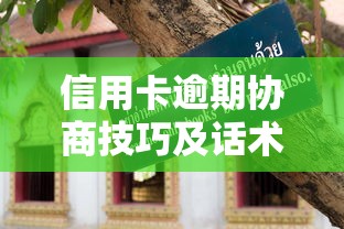 信用卡逾期协商技巧及话术指南