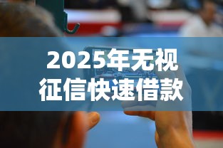 2025年无视征信快速借款攻略 2025年无视征信快速借款攻略