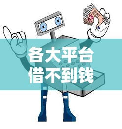 各大平台借不到钱怎么办