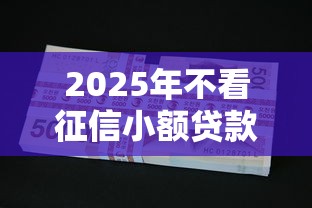 2025年不看征信小额贷款5000元推荐