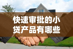 快速审批的小贷产品有哪些