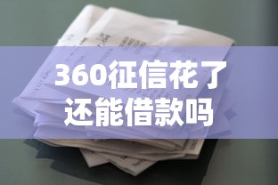 360征信花了还能借款吗