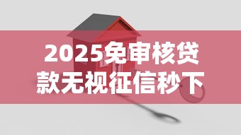 2025免审核贷款无视征信秒下款