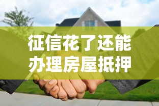 征信花了还能办理房屋抵押贷款吗