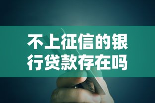 不上征信的银行贷款存在吗