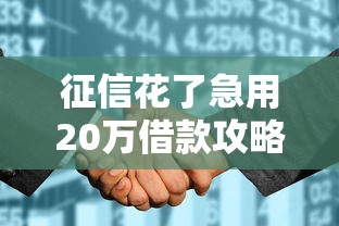 征信花了急用20万借款攻略 征信花了急用20万借款攻略