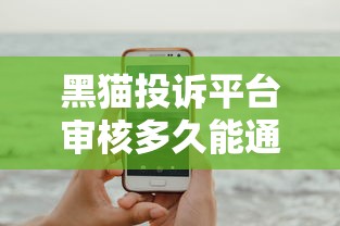 黑猫投诉平台审核多久能通过