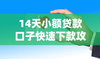 14天小额贷款口子快速下款攻略 14天小额贷款口子快速下款攻略