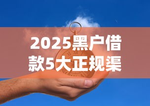 2025黑户借款5大正规渠道解析