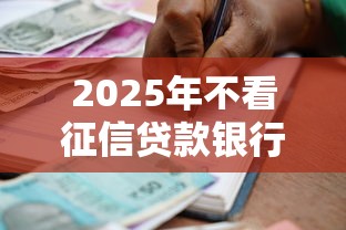 2025年不看征信贷款银行推荐