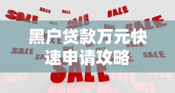 黑户贷款万元快速申请攻略